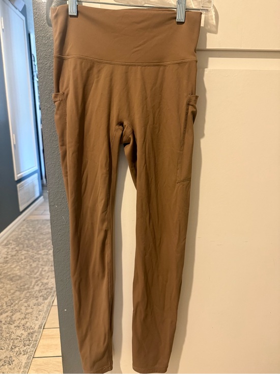 Salty Honey Pants - High-Waist Pocket Leggings in Camel